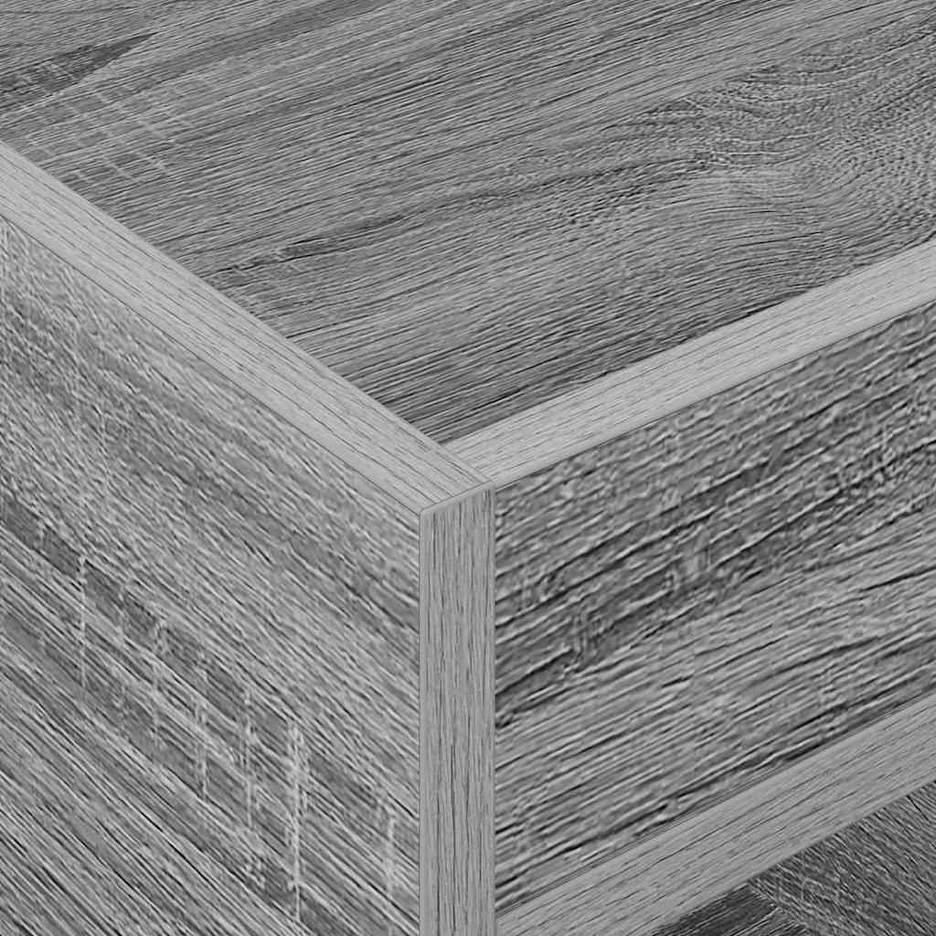 vidaXL End Table 2 pcs Γκρίζο Σονομα 40 x 40 x 56 εκ.