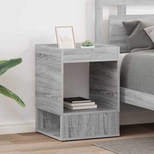 vidaXL End Table 2 τεμ. Γκρίζο Σονομα 40 x 40 x 56 εκ.