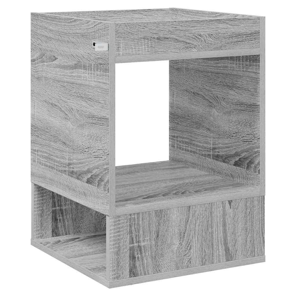 vidaXL End Table 2 pcs Γκρίζο Σονομα 40 x 40 x 56 εκ.
