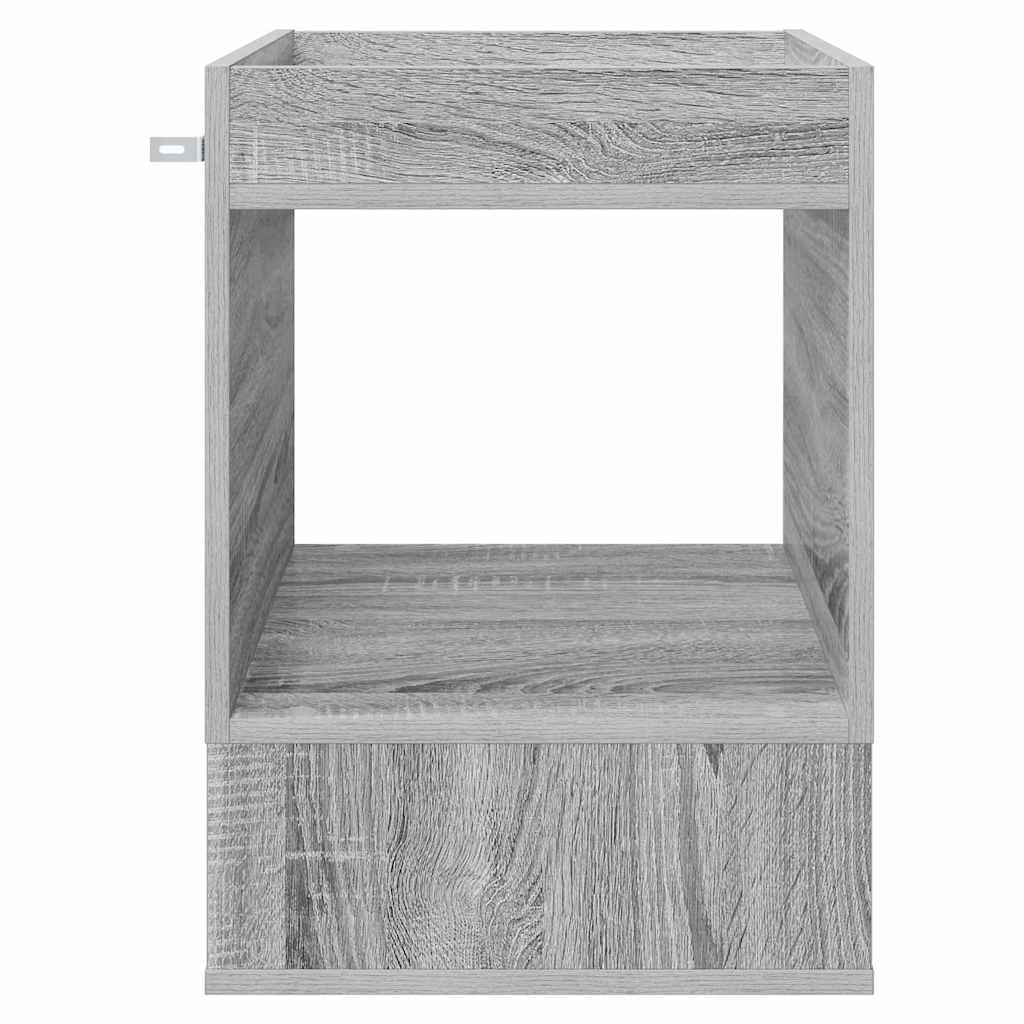 vidaXL End Table 2 pcs Γκρίζο Σονομα 40 x 40 x 56 εκ.