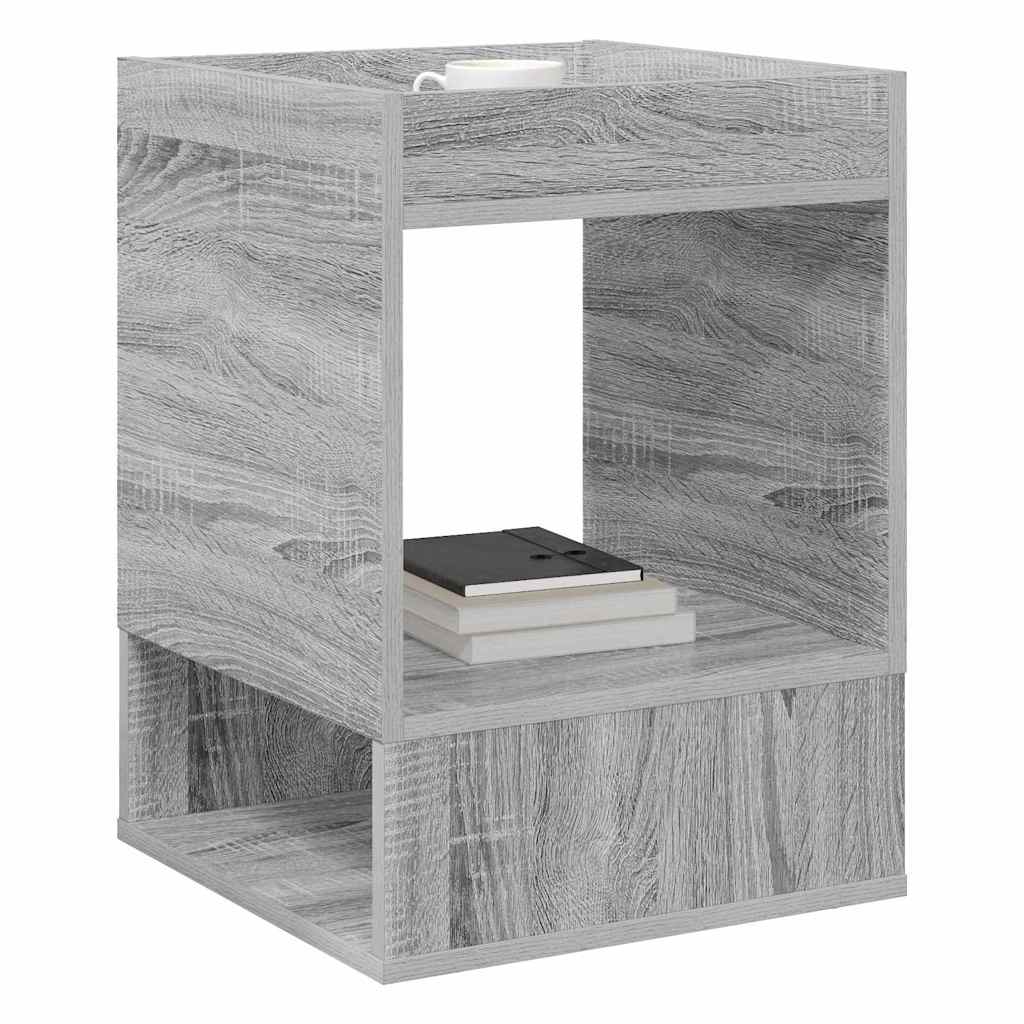 vidaXL End Table 2 pcs Γκρίζο Σονομα 40 x 40 x 56 εκ.