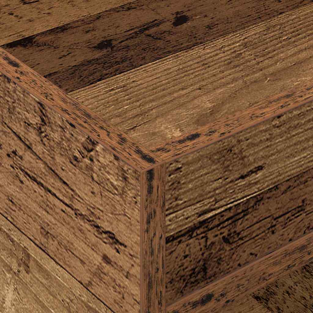 vidaXL End Table 2 pcs Παλιό ξύλο 40 x 40 x 56 εκ. Επεξεργασμένο ξύλο