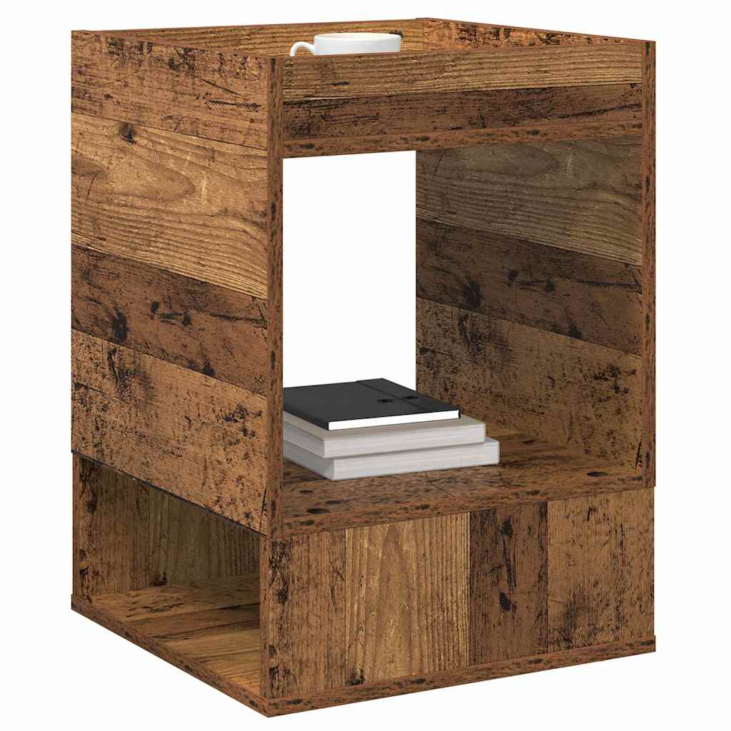 vidaXL End Table 2 pcs Παλιό ξύλο 40 x 40 x 56 εκ. Επεξεργασμένο ξύλο