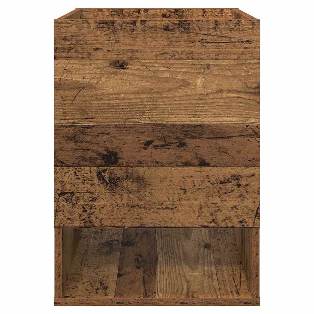 vidaXL End Table 2 pcs Παλιό ξύλο 40 x 40 x 56 εκ. Επεξεργασμένο ξύλο