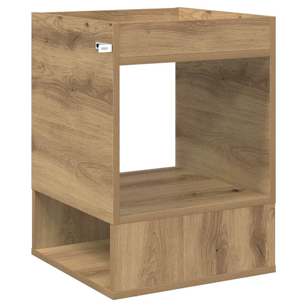 vidaXL End Table 2 pcs Artisan Oak 40 x 40 x 56 εκ. Επεξεργασμένο ξύλο