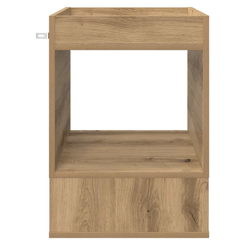vidaXL End Table 2 pcs Artisan Oak 40 x 40 x 56 εκ. Επεξεργασμένο ξύλο