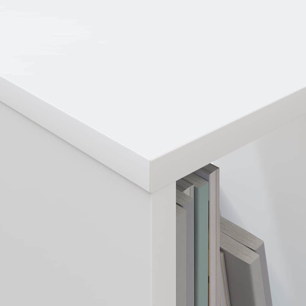 vidaXL Ράφι Περιοδικών Λευκό 102 x 30 x 45 εκ.