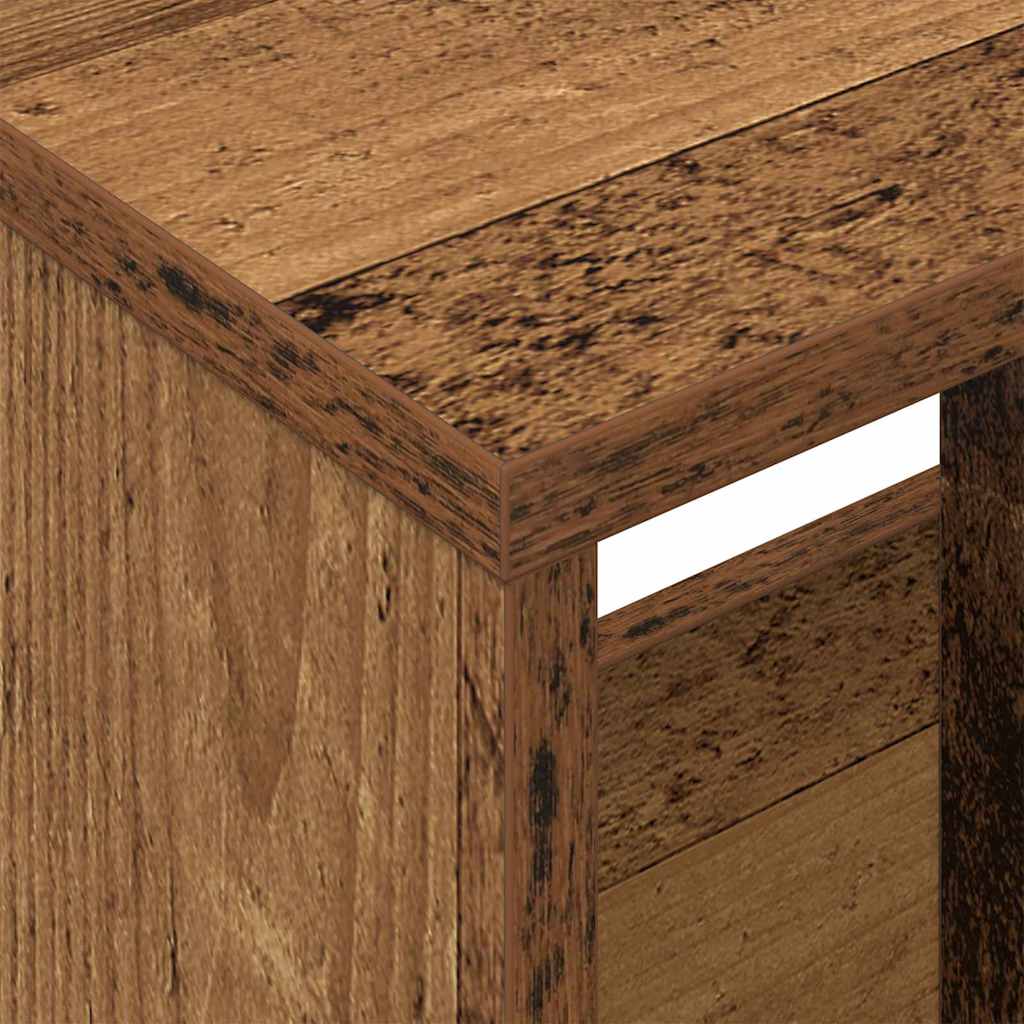 vidaXL Ράφι Περιοδικών Παλιό ξύλο 102 x 30 x 45 εκ.