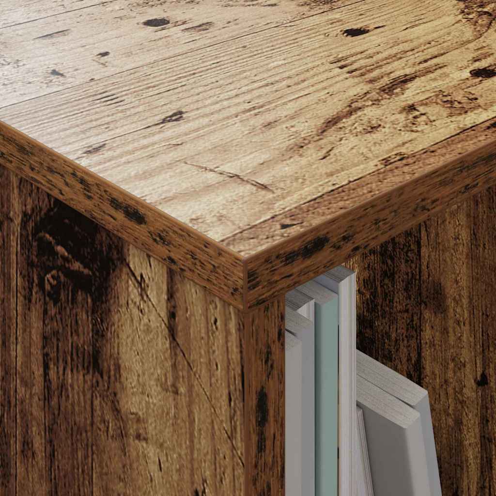 vidaXL Ράφι Περιοδικών Παλιό ξύλο 102 x 30 x 45 εκ.