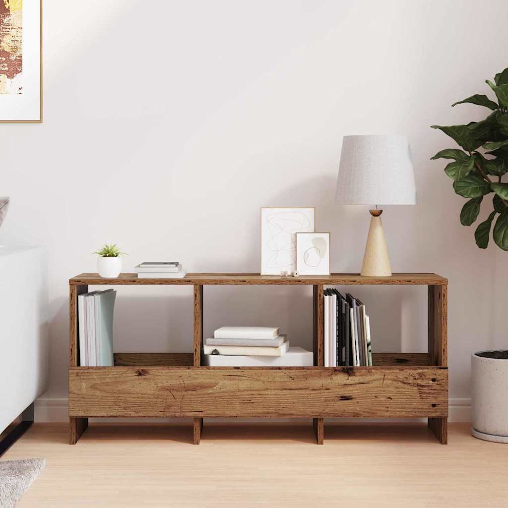 vidaXL Ράφι Περιοδικών Παλιό ξύλο 102 x 30 x 45 εκ.