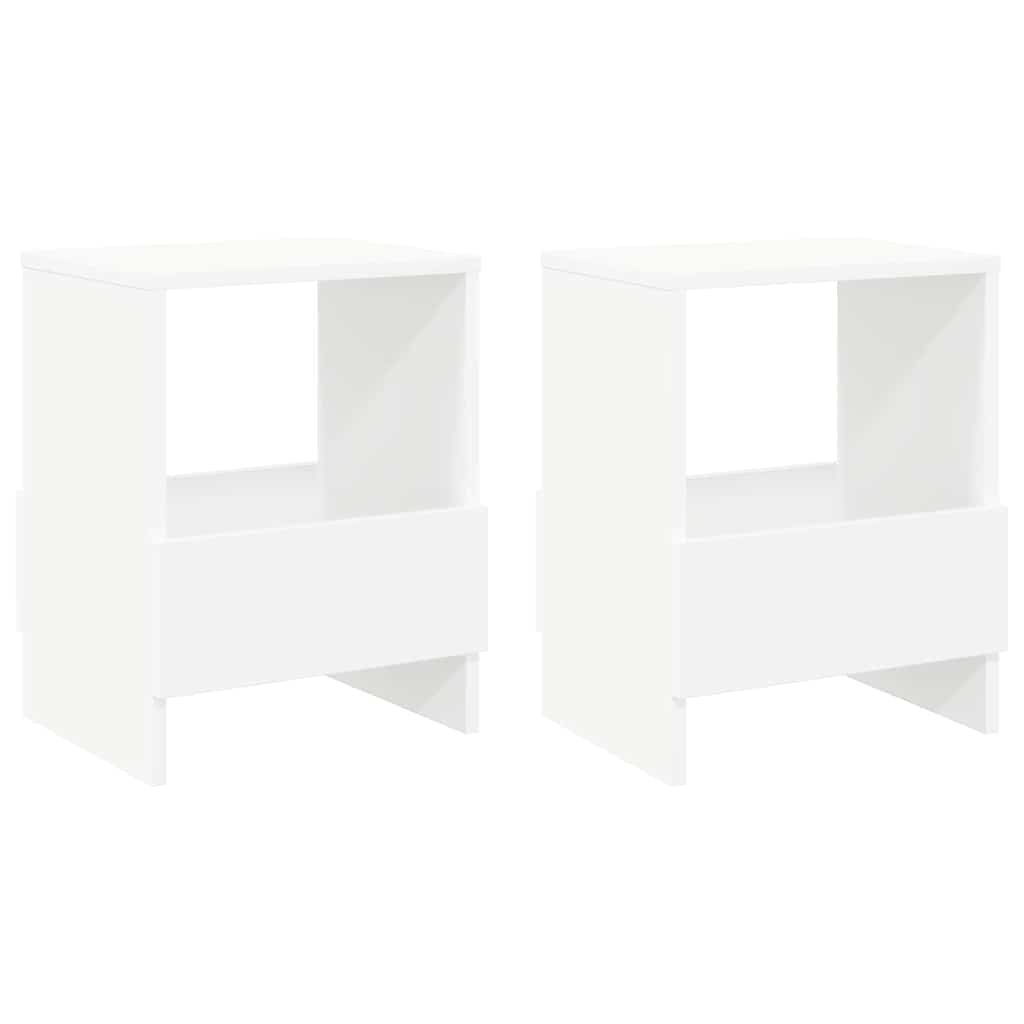 vidaXL Ράφι Περιοδικών 2 pcs Λευκό 35 x 30 x 45 εκ.