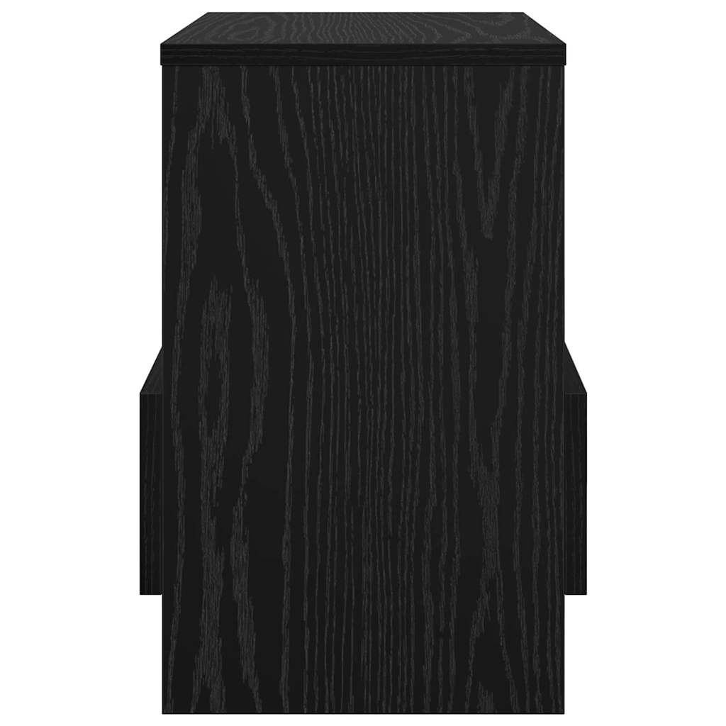 vidaXL Ράφι Περιοδικών Μαύρη Οξυά 35 x 30 x 45 εκ.