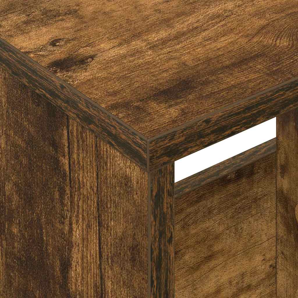 vidaXL Ράφι Περιοδικών Καπνιστό Δρύς 35 x 30 x 45 εκ.