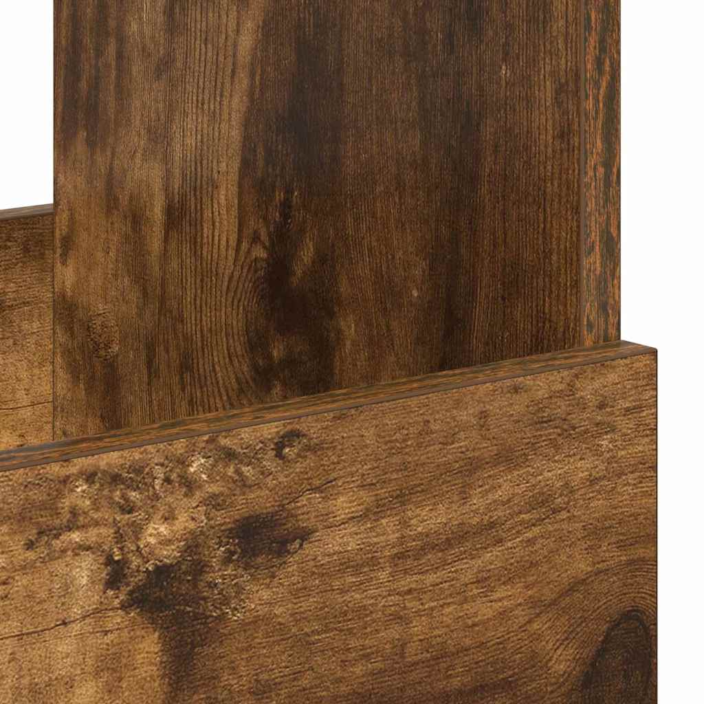 vidaXL Ράφι Περιοδικών Καπνιστό Δρύς 35 x 30 x 45 εκ.