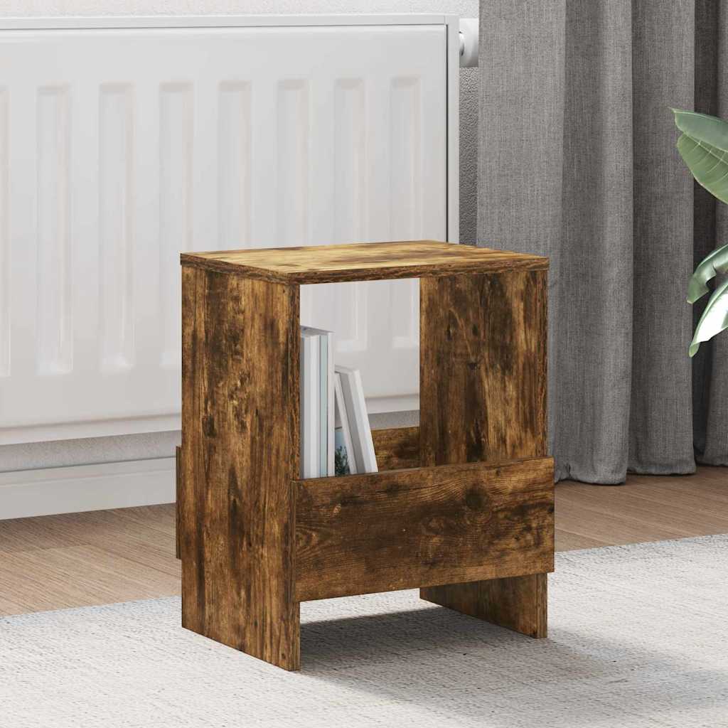 vidaXL Ράφι Περιοδικών 2 pcs Καπνιστό Δρύς 35 x 30 x 45 εκ.