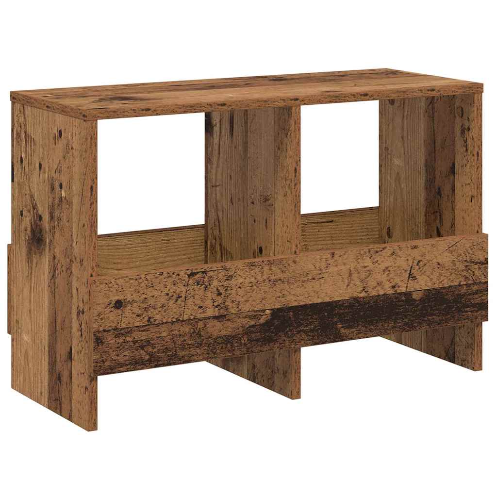 vidaXL Ράφι Περιοδικών Παλιό ξύλο 68,5 x 30 x 45 εκ.