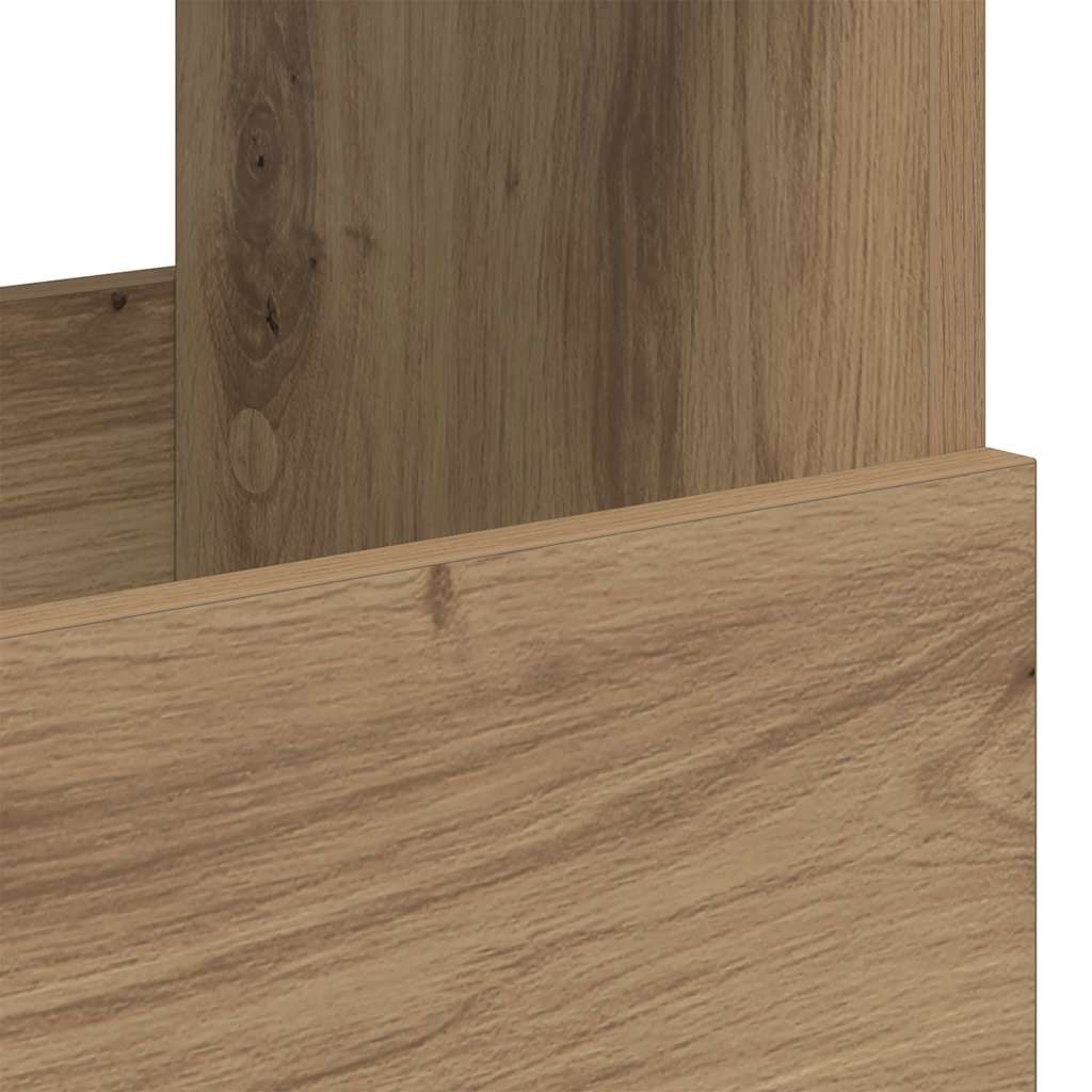 vidaXL Ράφι Περιοδικών Artisan Oak 68,5 x 30 x 45 εκ.