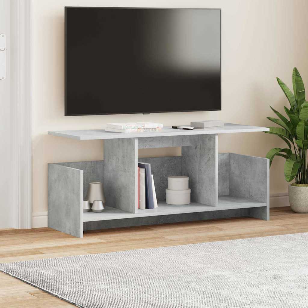 vidaXL Βάση TV Σκυρόδεμα Γκρι 102 x 35 x 45 εκ. Επεξεργασμένο ξύλο