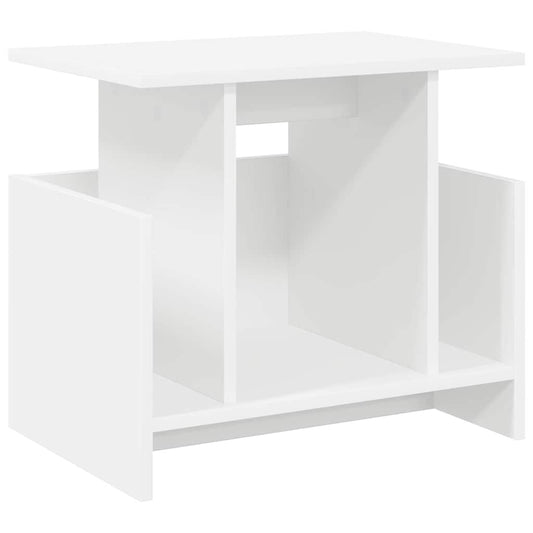 vidaXL Βάση TV Λευκό 50 x 35 x 45 cm Επεξεργασμένο ξύλο