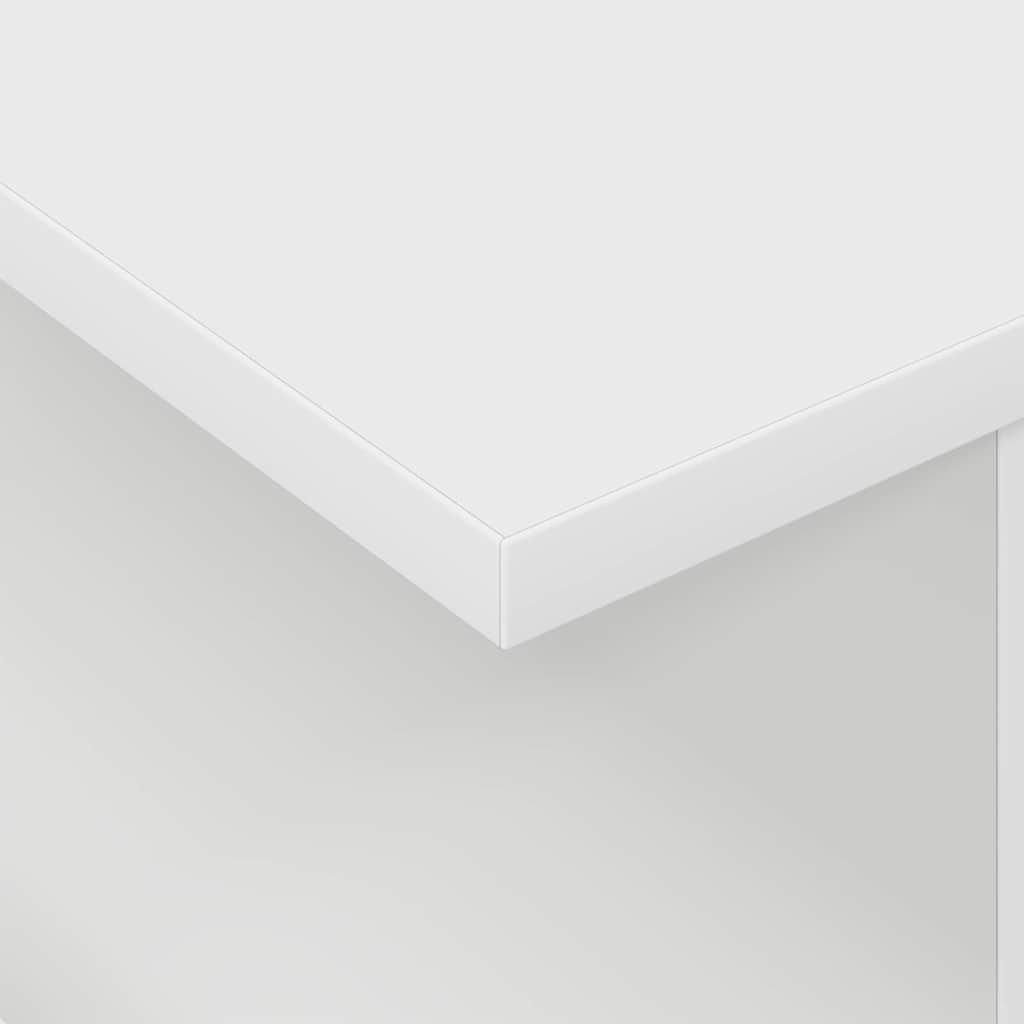 vidaXL Βάση TV 2 pcs Λευκό 50 x 35 x 45 cm Επεξεργασμένο ξύλο