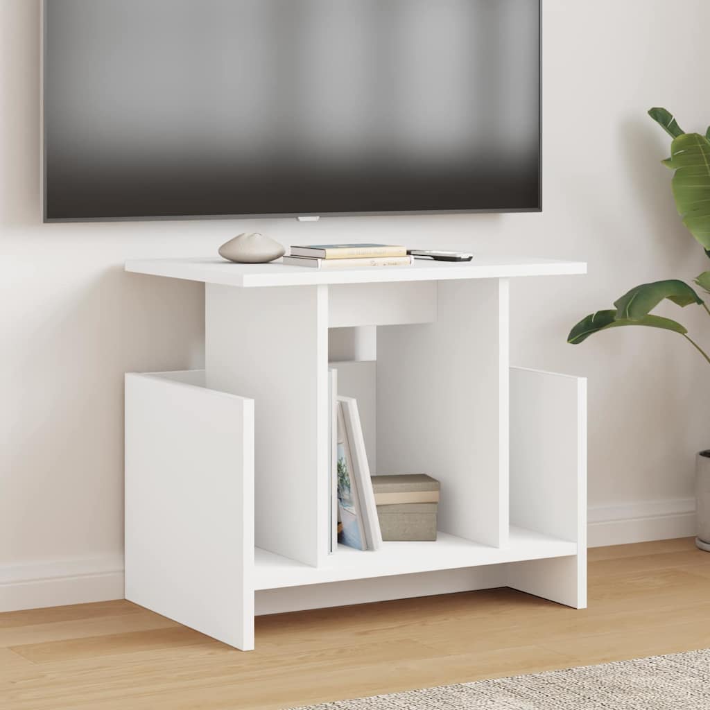vidaXL Βάση TV 2 pcs Λευκό 50 x 35 x 45 cm Επεξεργασμένο ξύλο