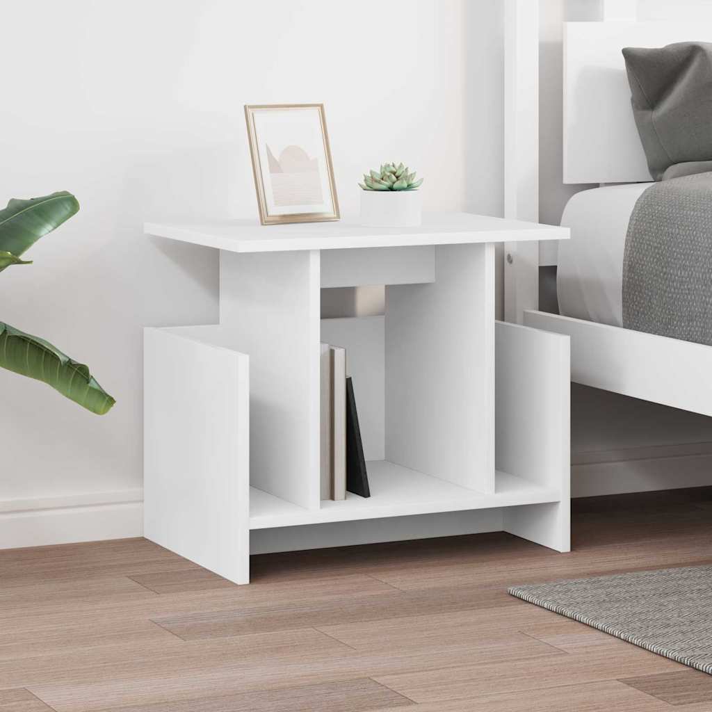 vidaXL Βάση TV 2 pcs Λευκό 50 x 35 x 45 cm Επεξεργασμένο ξύλο