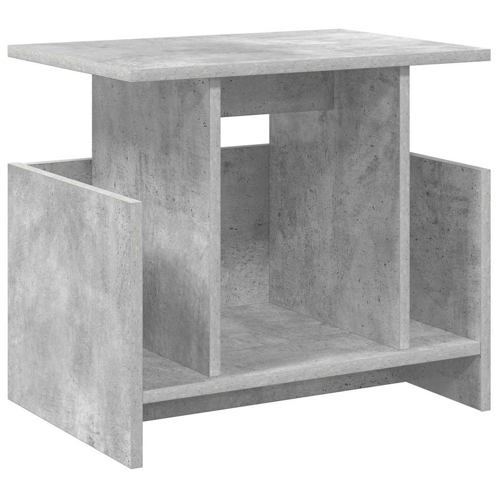 vidaXL Βάση TV 50 x 35 x 45 cm Σκυρόδεμα Γκρι Επεξεργασμένο Ξύλο