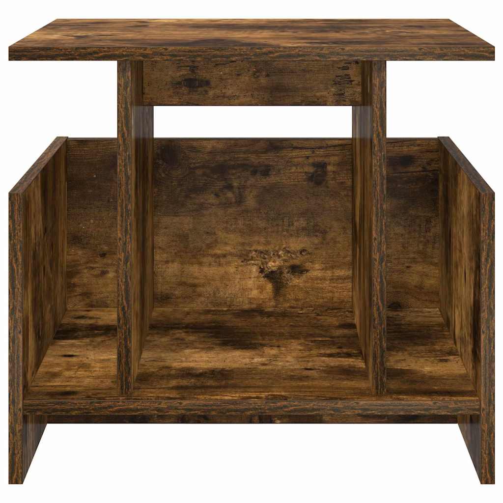 vidaXL Βάση TV 50 x 35 x 45 cm Καπνιστό Δρύς Επεξεργασμένο Ξύλο
