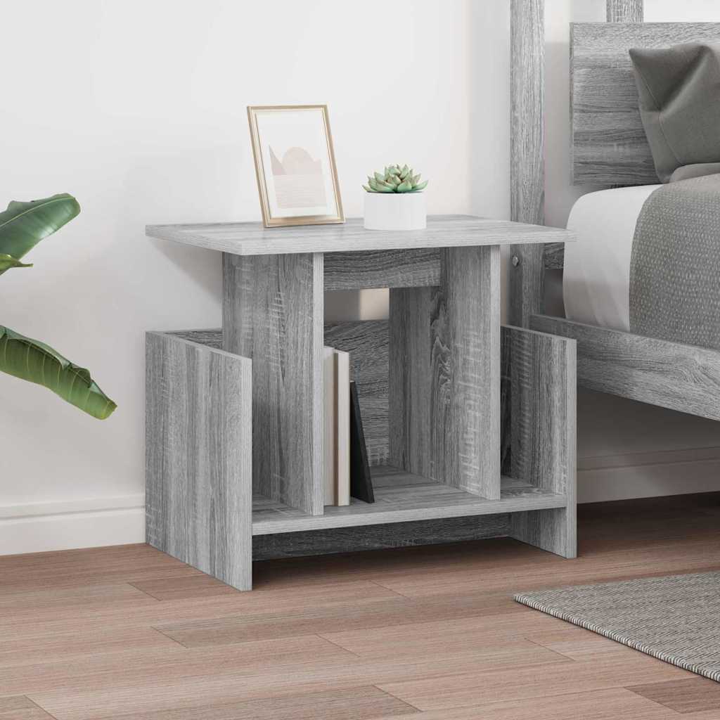vidaXL Βάση TV 2 pcs Γκρίζο Σονομα 50 x 35 x 45 cm Επεξεργασμένο ξύλο