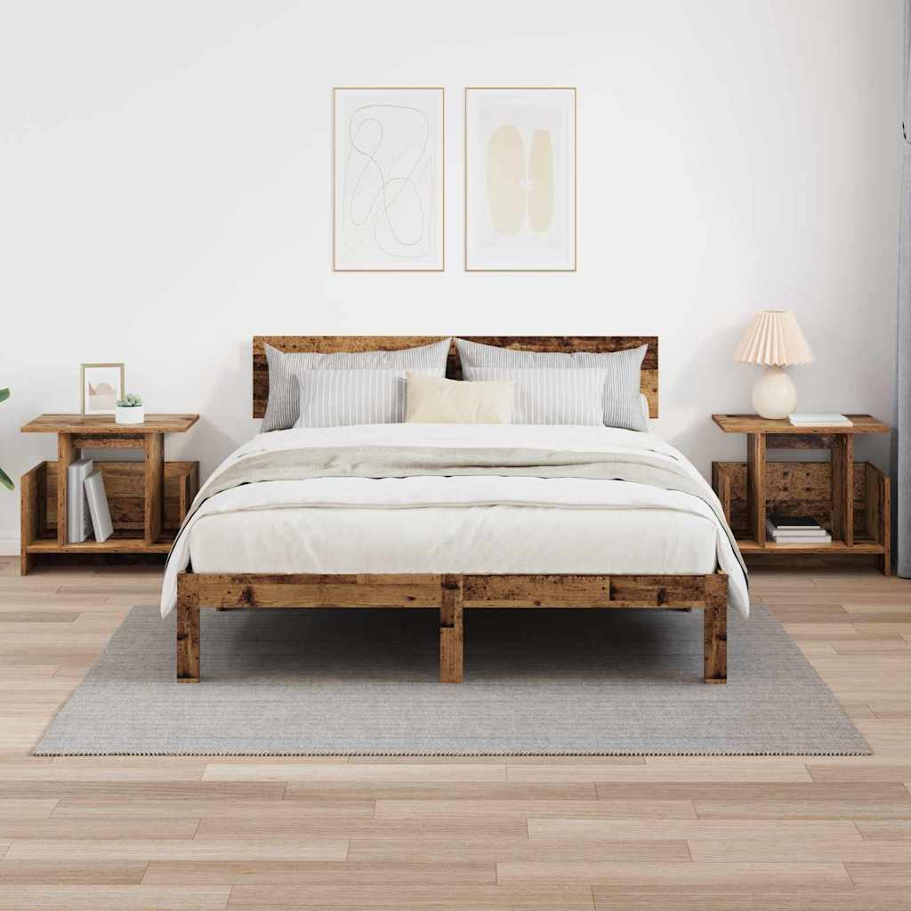 vidaXL Βάση TV 2 pcs Παλιό ξύλο 50 x 35 x 45 cm Επεξεργασμένο ξύλο