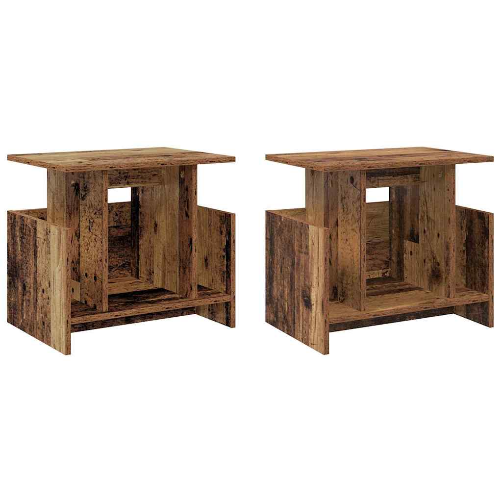 vidaXL Βάση TV 2 pcs Παλιό ξύλο 50 x 35 x 45 cm Επεξεργασμένο ξύλο
