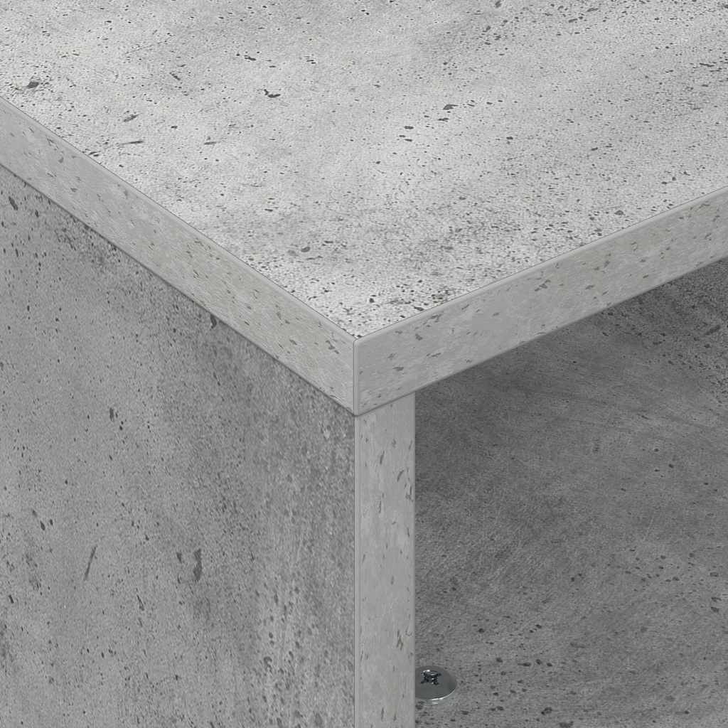 vidaXL Κομοδίνο με τροχούς Σκυρόδεμα Γκρι 50,5 x 50 x 30 εκ