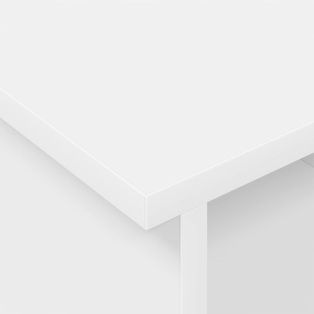 vidaXL Βάση TV 100 x 35 x 35 εκ Λευκό Επεξεργασμένο Ξύλο