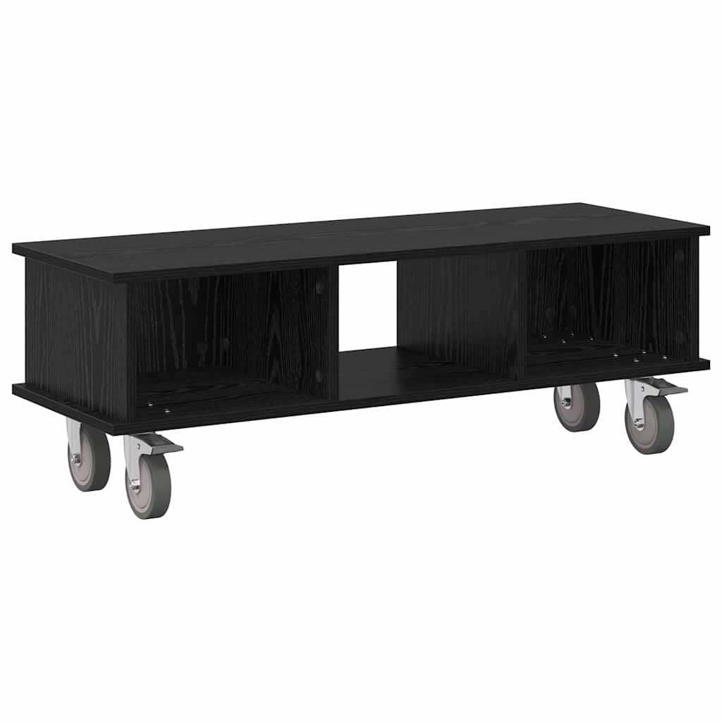 vidaXL Βάση TV 100 x 35 x 35 εκ Μαύρη Οξυά Επεξεργασμένο Ξύλο