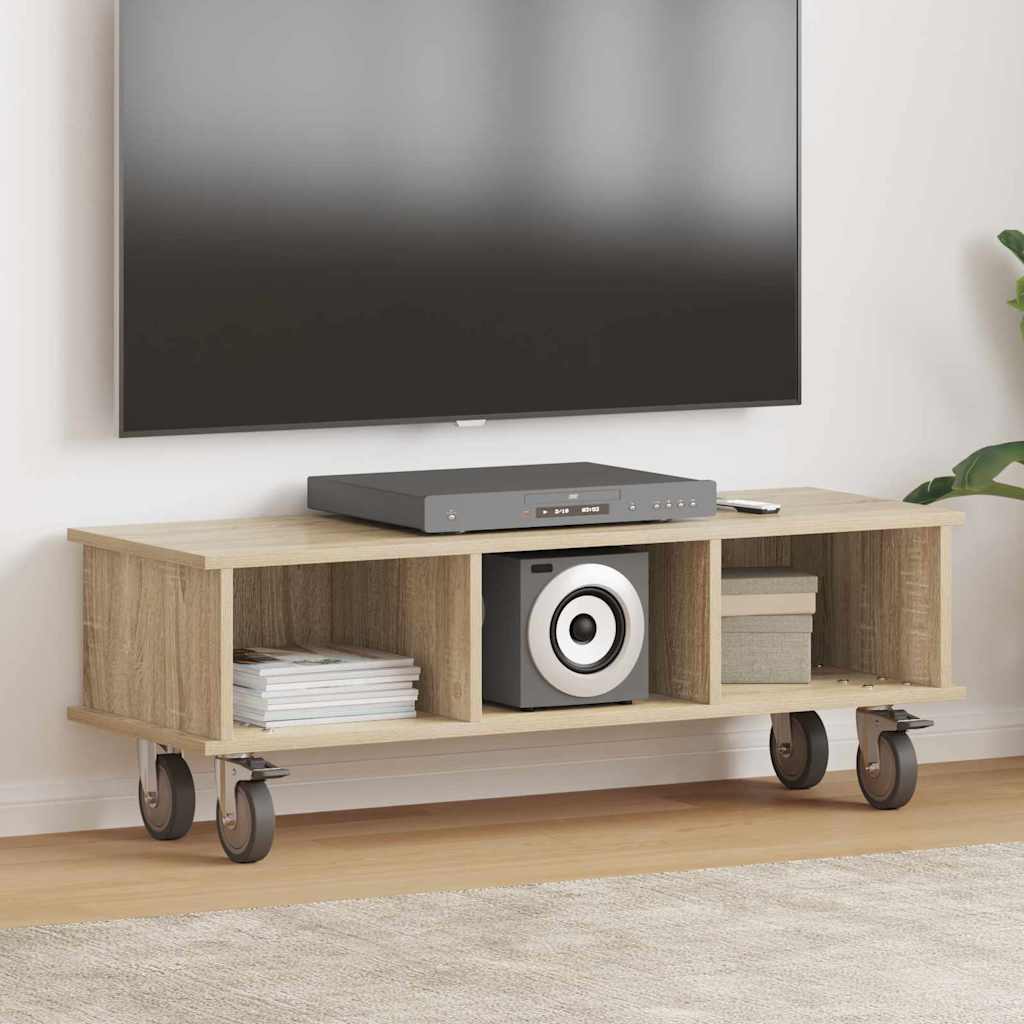 vidaXL Βάση TV 100 x 35 x 35 εκ Δρύς Sonoma Επεξεργασμένο Ξύλο