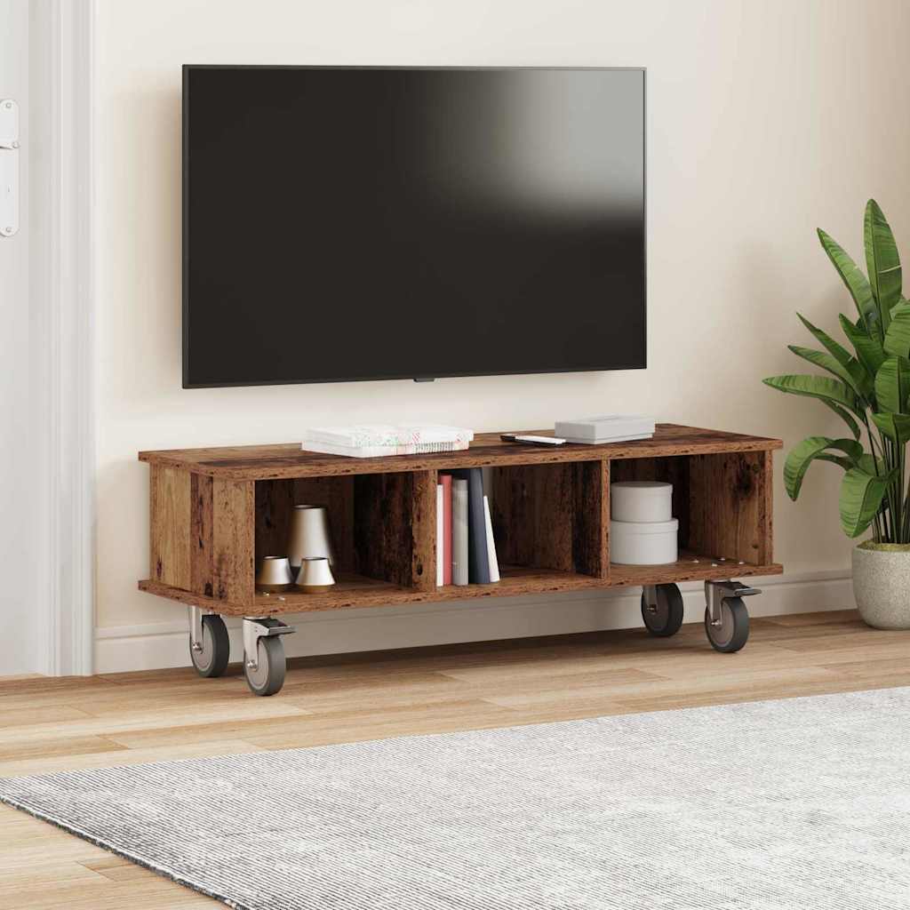 vidaXL Βάση TV 100 x 35 x 35 εκ Παλιό ξύλο Επεξεργασμένο Ξύλο
