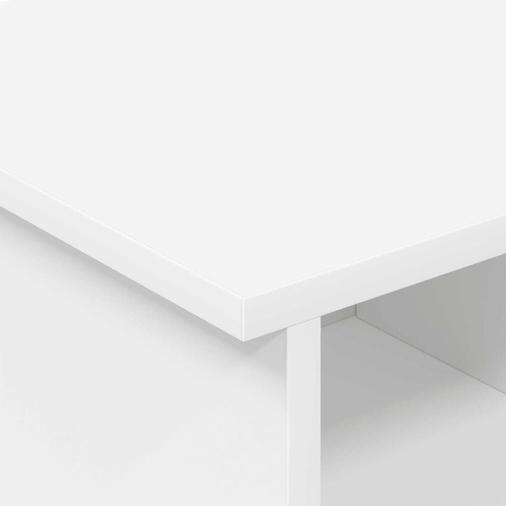 vidaXL Βάση TV 68,5 x 35 x 35 εκ Λευκό Επεξεργασμένο Ξύλο