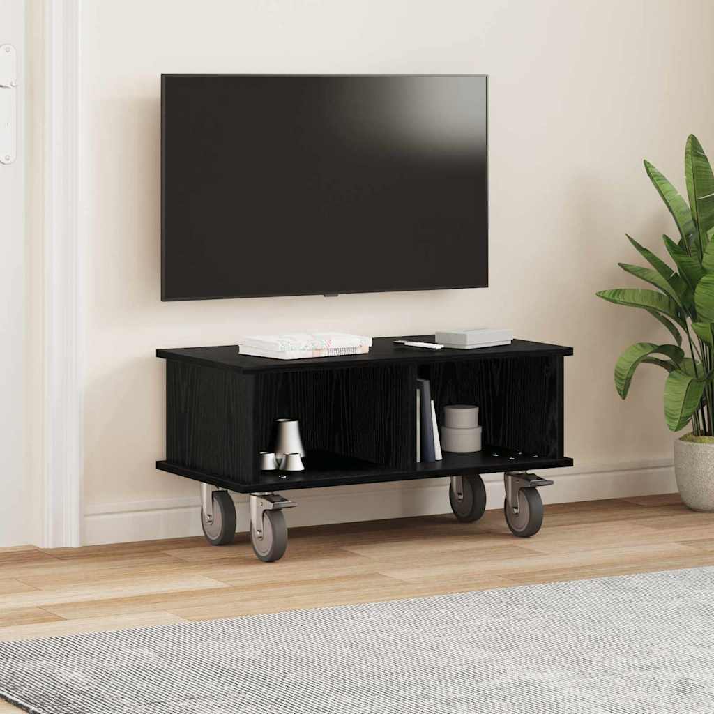 vidaXL Βάση TV 68,5 x 35 x 35 εκ Μαύρη Οξυά Επεξεργασμένο Ξύλο