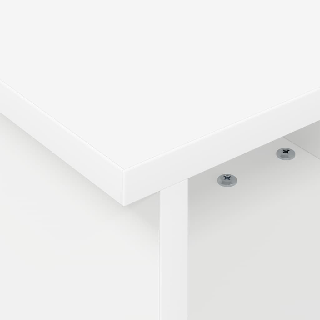 vidaXL Βάση TV 37 x 35 x 35 εκ Λευκό Επεξεργασμένο Ξύλο