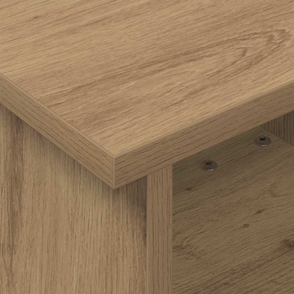 vidaXL Βάση TV 37 x 35 x 35 εκ Artisan Oak Επεξεργασμένο Ξύλο