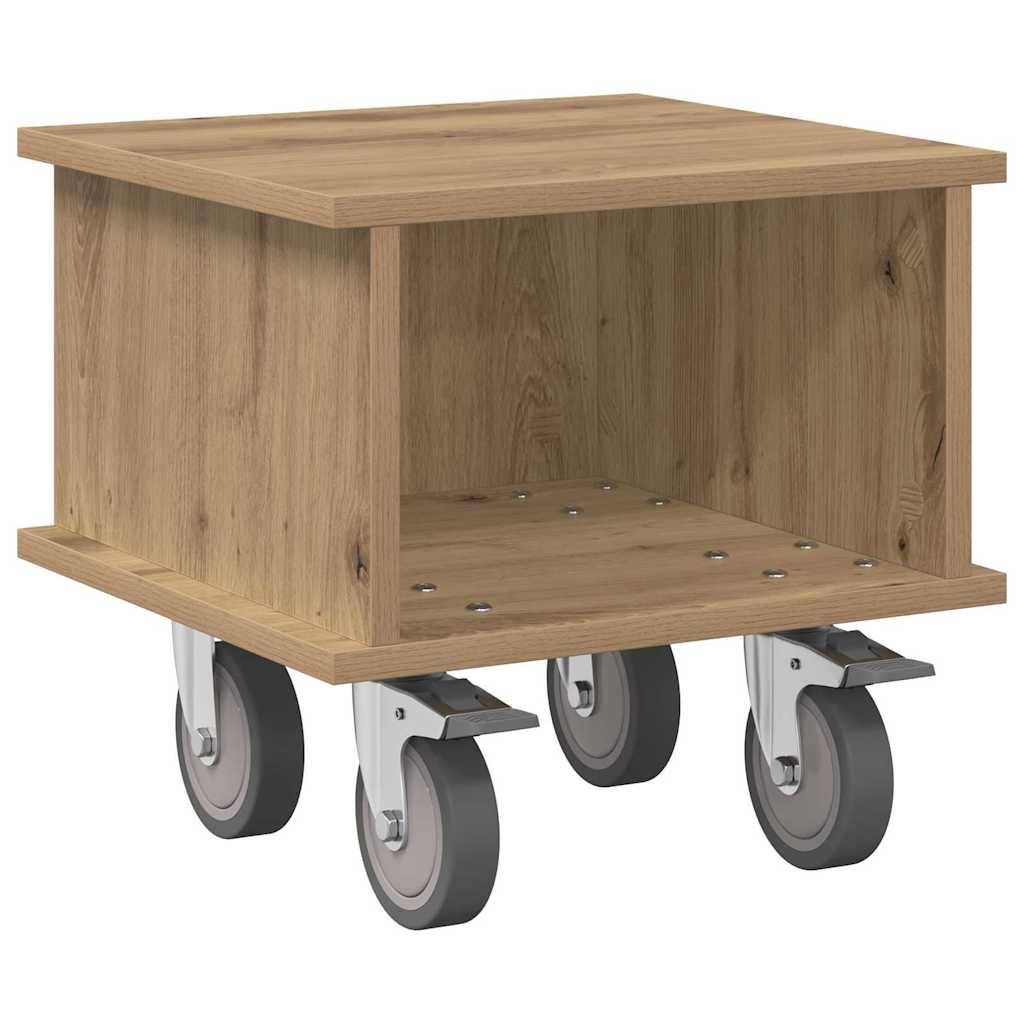 vidaXL Βάση TV 37 x 35 x 35 εκ Artisan Oak Επεξεργασμένο Ξύλο
