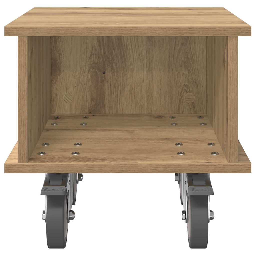 vidaXL Βάση TV 37 x 35 x 35 εκ Artisan Oak Επεξεργασμένο Ξύλο