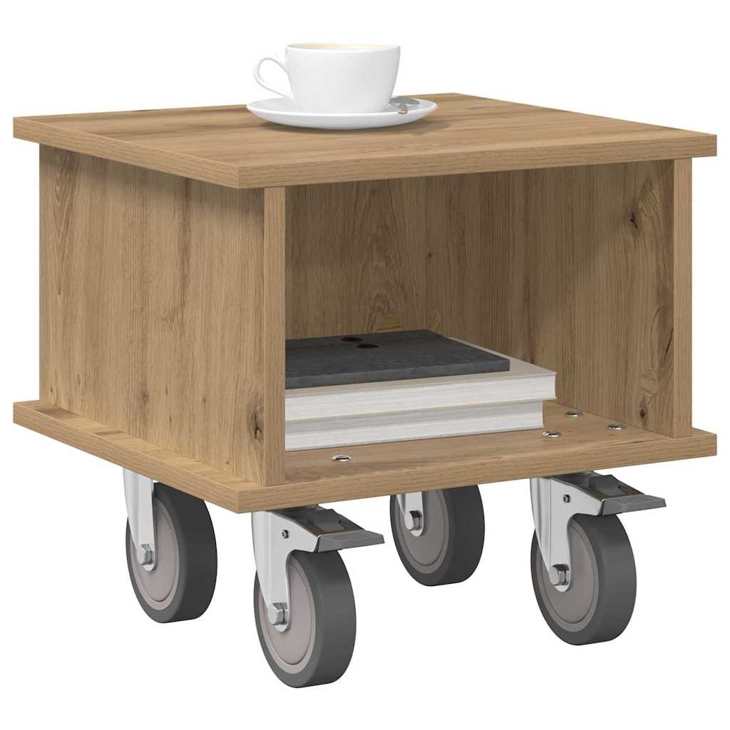 vidaXL Βάση TV 37 x 35 x 35 εκ Artisan Oak Επεξεργασμένο Ξύλο