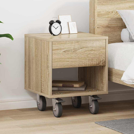 vidaXL Κομοδίνο Δρύς Sonoma 40,5 x 40 x 48 εκ. Επεξεργασμένο Ξύλο