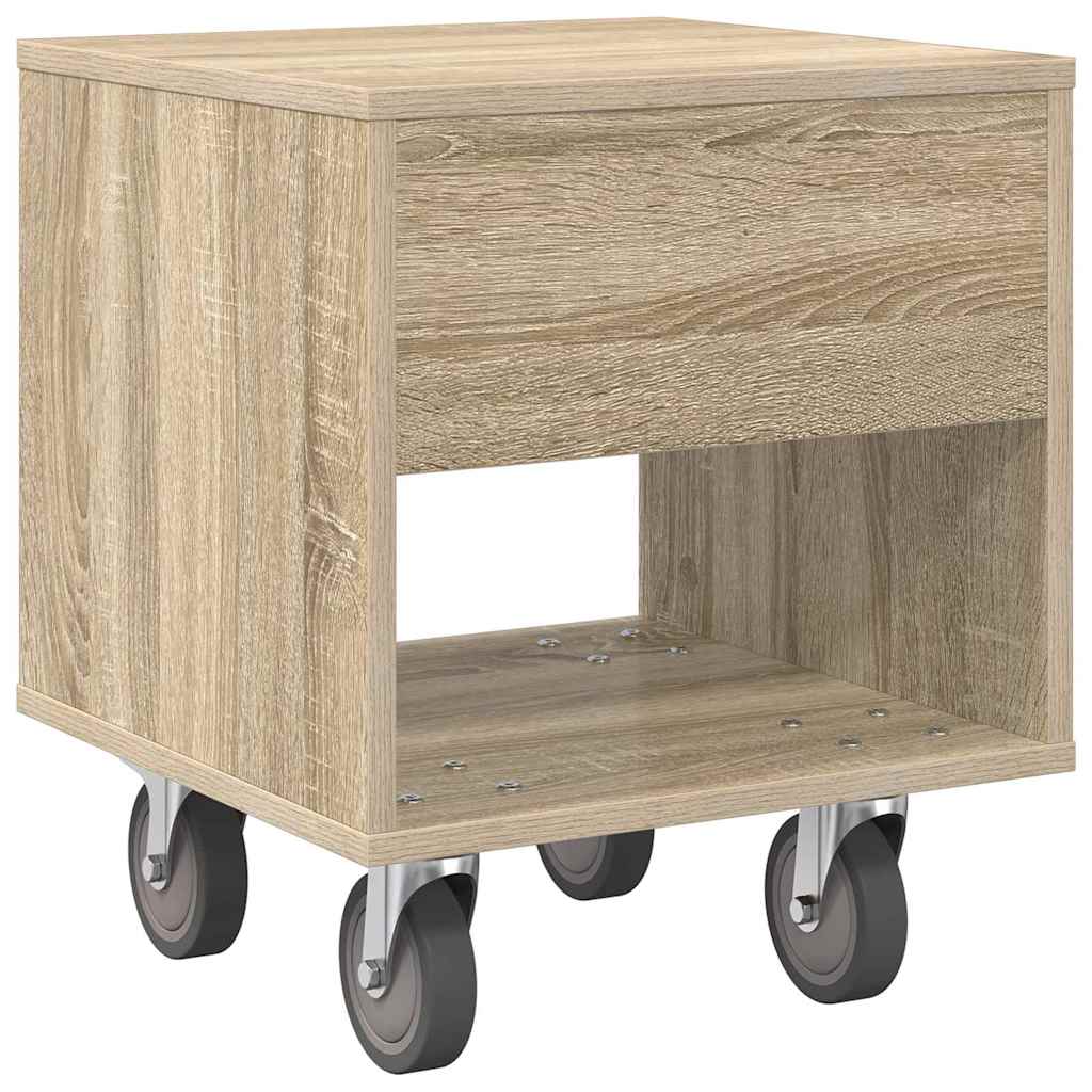 vidaXL Κομοδίνο Δρύς Sonoma 40,5 x 40 x 48 εκ. Επεξεργασμένο Ξύλο