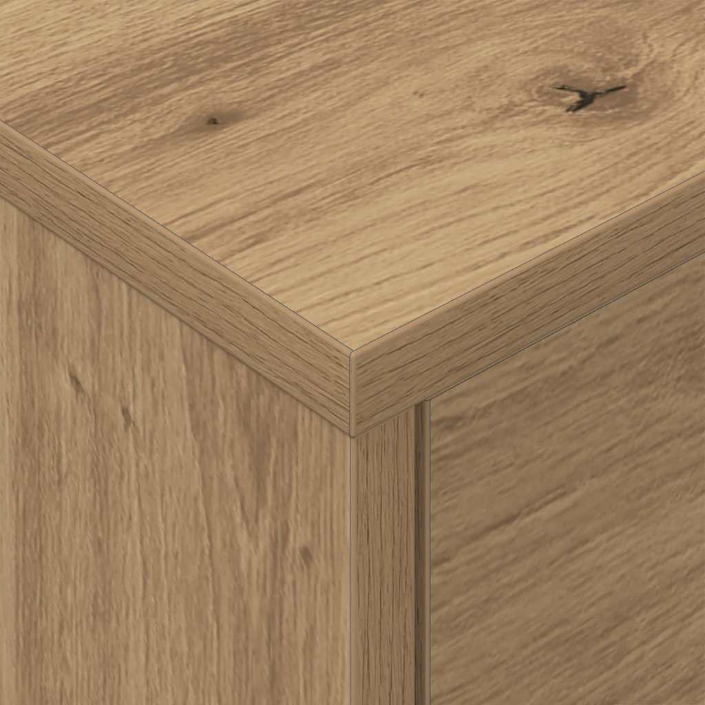 vidaXL Κομοδίνο Artisan Oak 40,5 x 40 x 48 εκ. Επεξεργασμένο Ξύλο