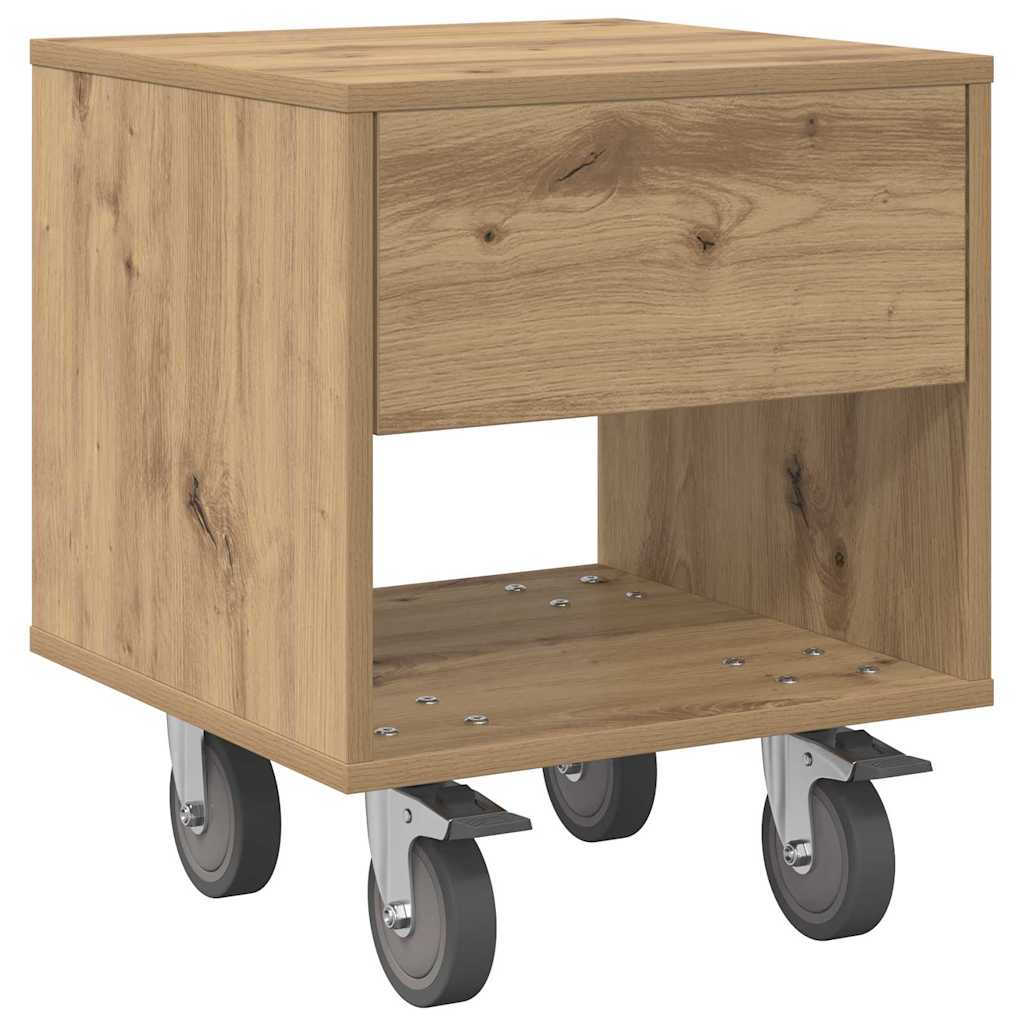 vidaXL Κομοδίνο Artisan Oak 40,5 x 40 x 48 εκ. Επεξεργασμένο Ξύλο