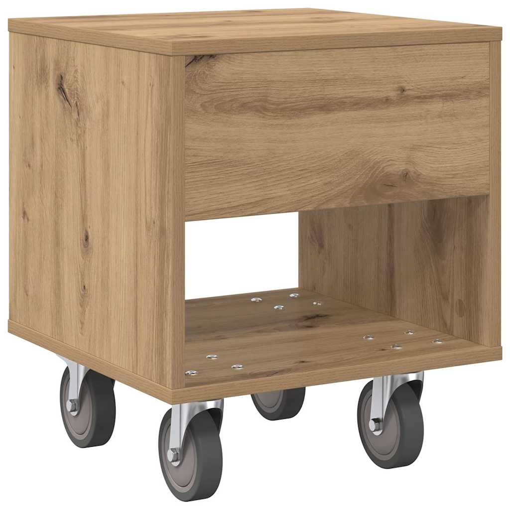 vidaXL Κομοδίνο Artisan Oak 40,5 x 40 x 48 εκ. Επεξεργασμένο Ξύλο