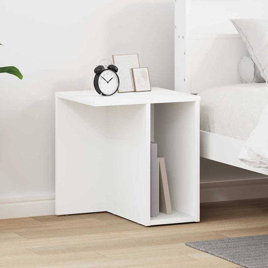 vidaXL End Table Λευκό 37 x 32 x 40 εκ Επεξεργασμένο Ξύλο