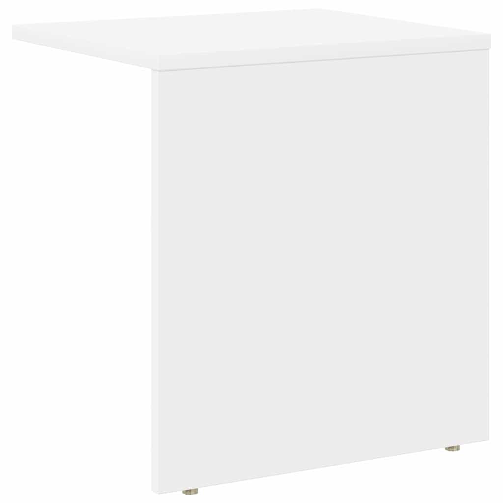vidaXL End Table Λευκό 37 x 32 x 40 εκ Επεξεργασμένο ξύλο